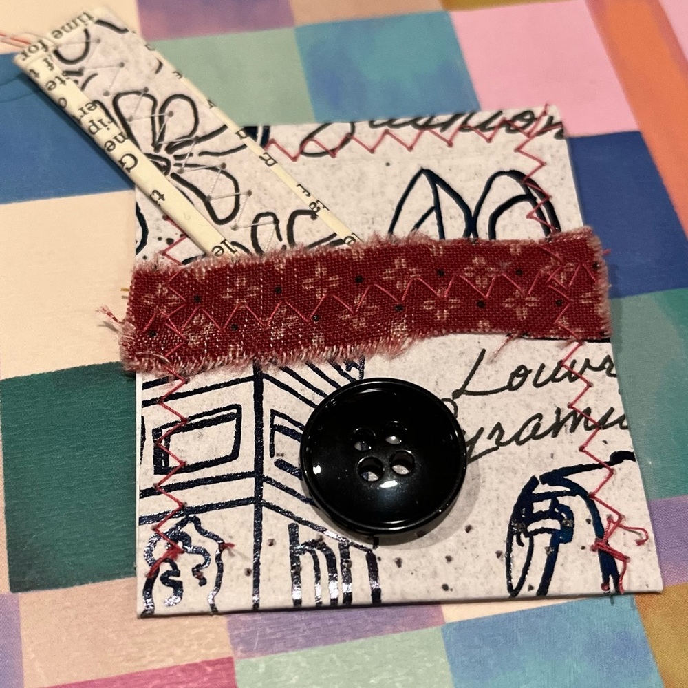Brown & Black Paper Envelope,Decorated Paper Ephemera